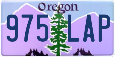 OR license plate 975LAP
