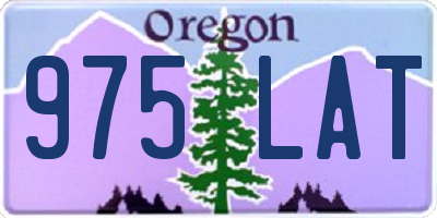 OR license plate 975LAT