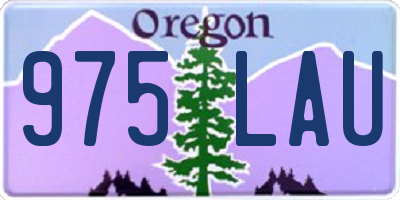 OR license plate 975LAU