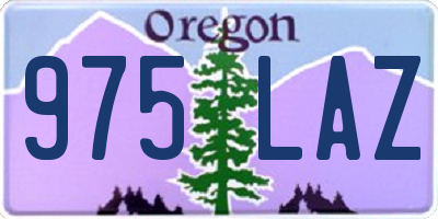 OR license plate 975LAZ