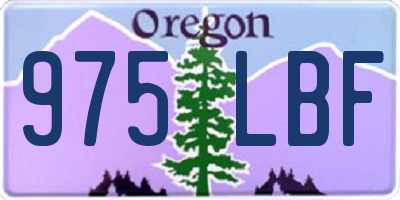 OR license plate 975LBF