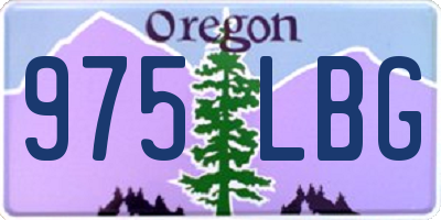 OR license plate 975LBG