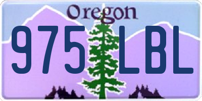 OR license plate 975LBL