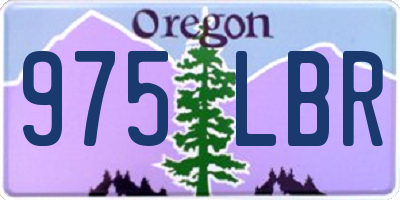OR license plate 975LBR