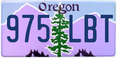 OR license plate 975LBT