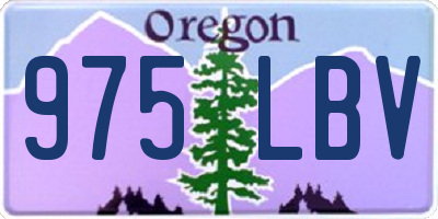 OR license plate 975LBV