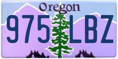 OR license plate 975LBZ