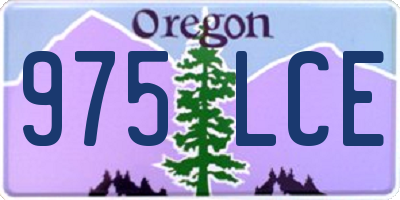OR license plate 975LCE