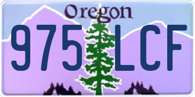 OR license plate 975LCF