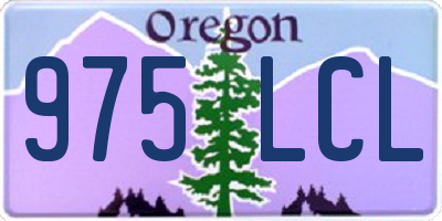 OR license plate 975LCL