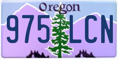 OR license plate 975LCN