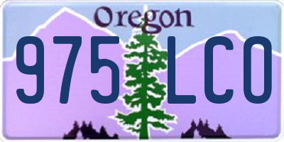 OR license plate 975LCO