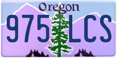 OR license plate 975LCS