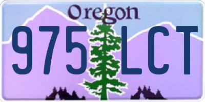 OR license plate 975LCT