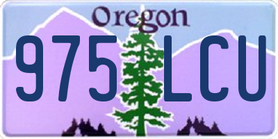 OR license plate 975LCU