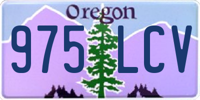 OR license plate 975LCV