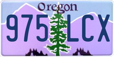 OR license plate 975LCX