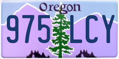 OR license plate 975LCY