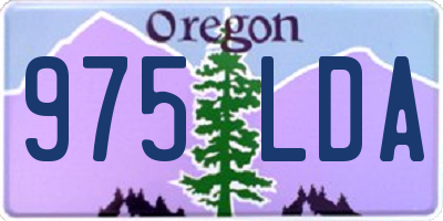OR license plate 975LDA