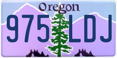 OR license plate 975LDJ