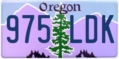 OR license plate 975LDK