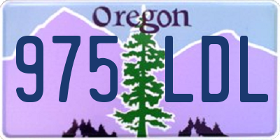 OR license plate 975LDL