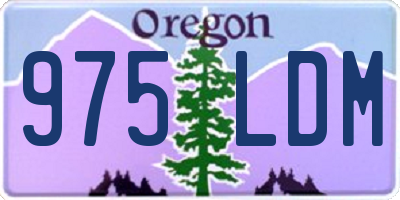 OR license plate 975LDM