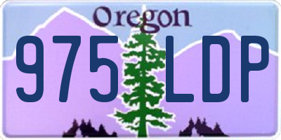 OR license plate 975LDP