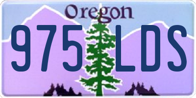 OR license plate 975LDS