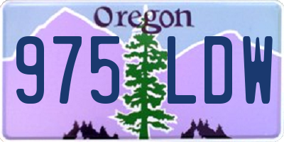 OR license plate 975LDW