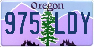OR license plate 975LDY