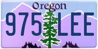OR license plate 975LEE