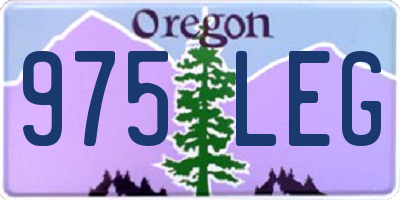 OR license plate 975LEG