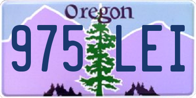 OR license plate 975LEI