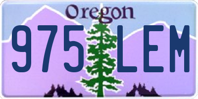 OR license plate 975LEM