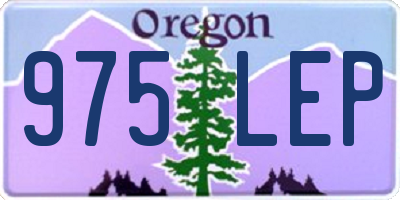 OR license plate 975LEP