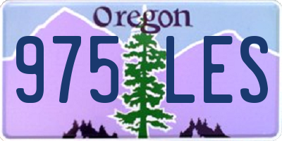 OR license plate 975LES