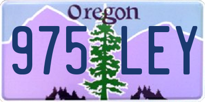 OR license plate 975LEY