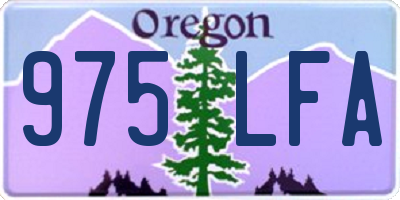 OR license plate 975LFA