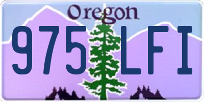OR license plate 975LFI