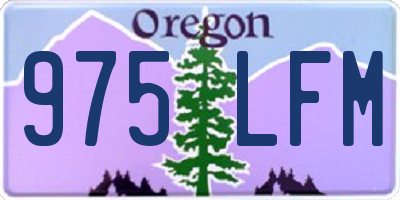 OR license plate 975LFM