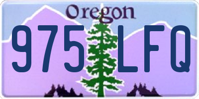 OR license plate 975LFQ