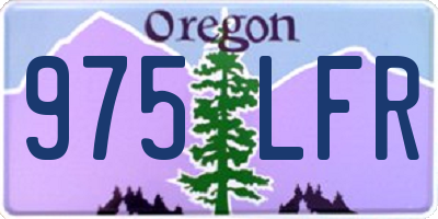 OR license plate 975LFR