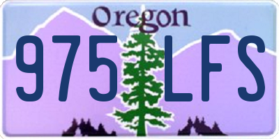 OR license plate 975LFS