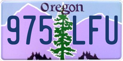 OR license plate 975LFU
