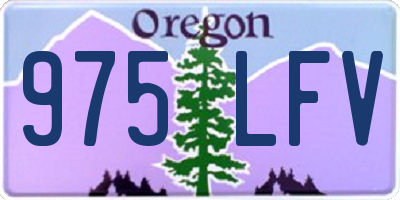 OR license plate 975LFV