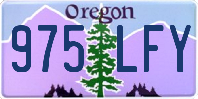 OR license plate 975LFY