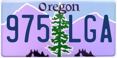 OR license plate 975LGA