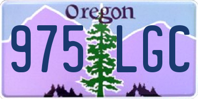 OR license plate 975LGC