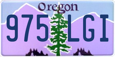 OR license plate 975LGI